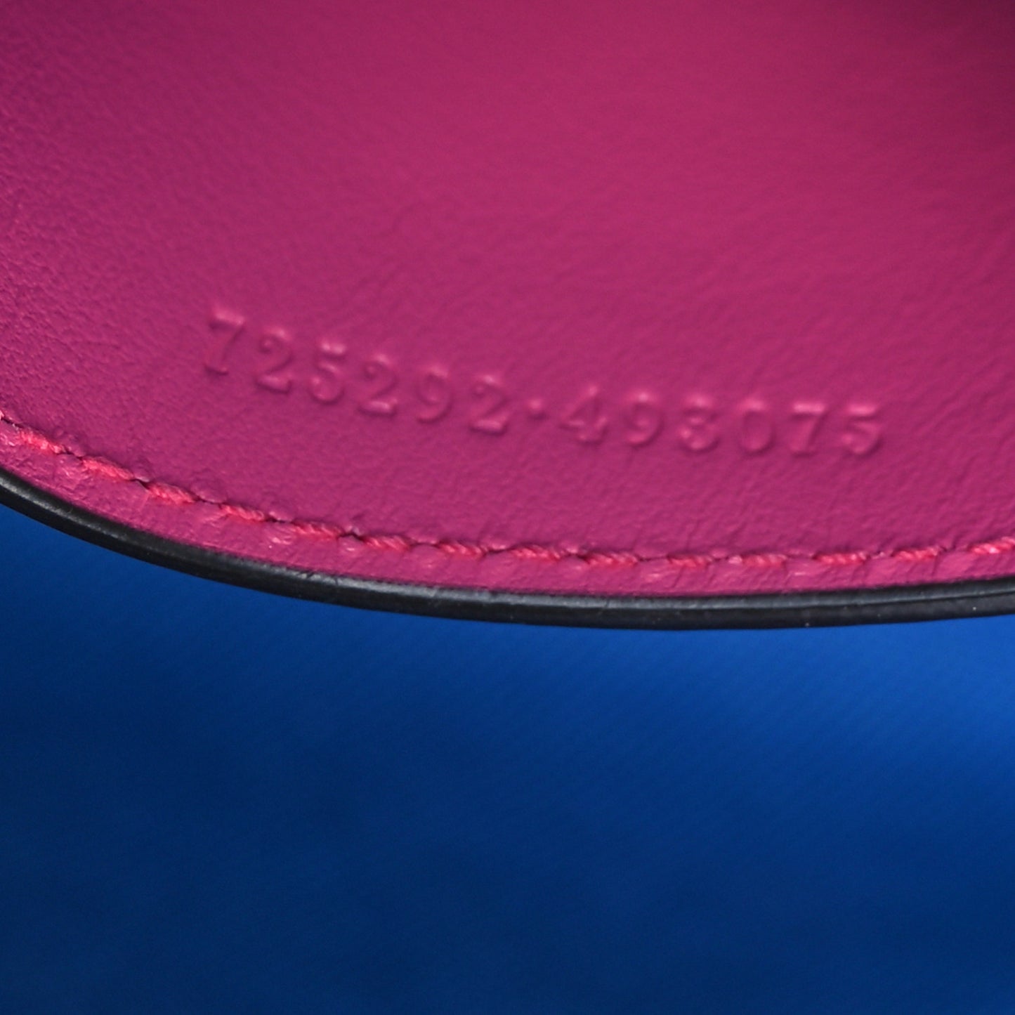 Calfskin GG Tennis Bi-Color Embossed Mini Duffle Bag Modern Fucsia Modern Blue