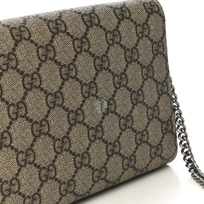 Gucci GG Supreme Monogram Mini Dionysus Chain Wallet Beige Taupe 17 of 19