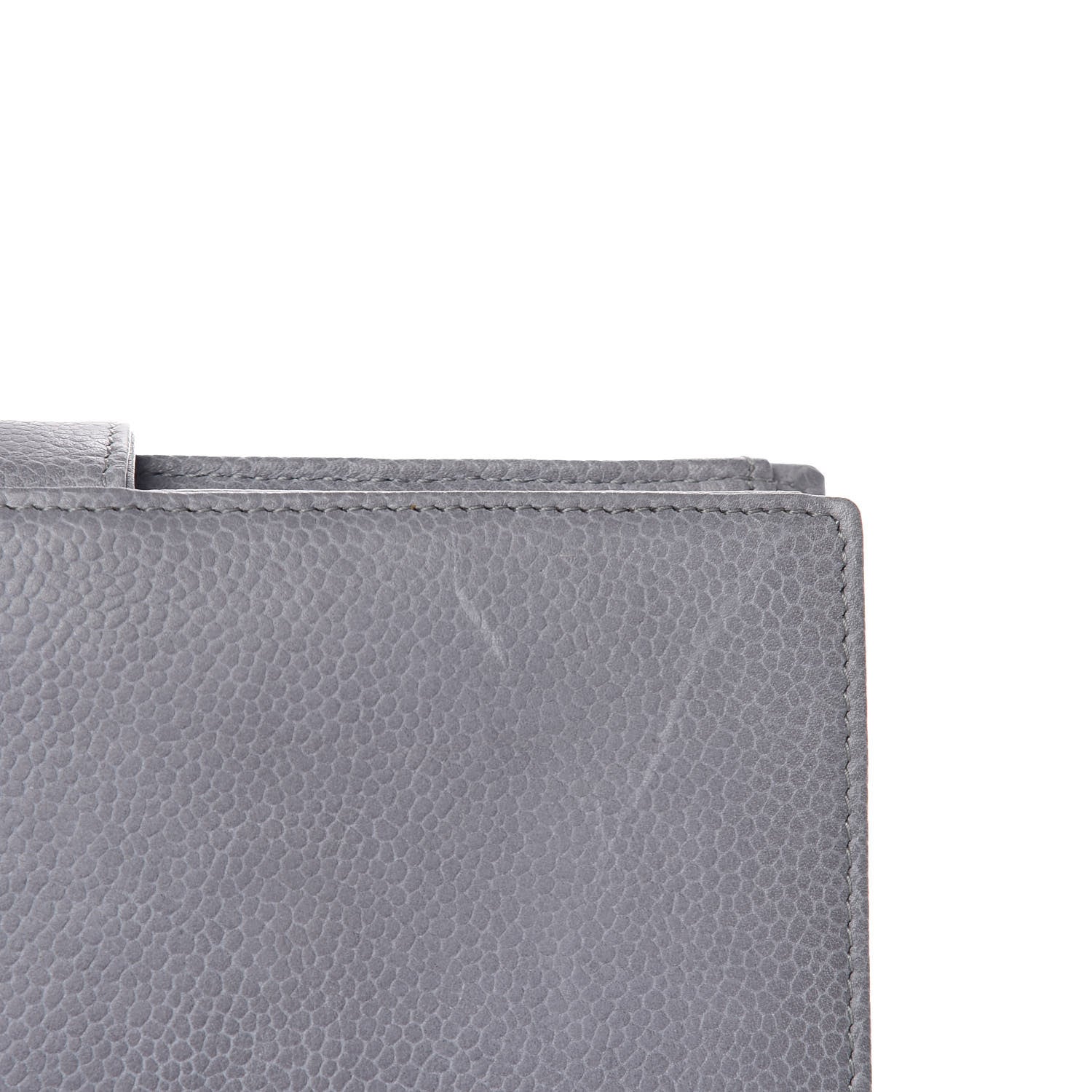 Chanel Caviar Timeless CC French Wallet Grey 9 of 13