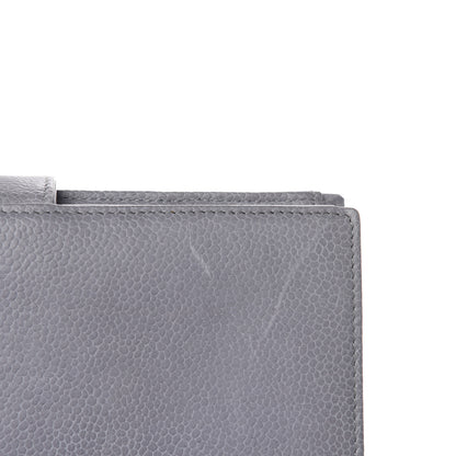 Chanel Caviar Timeless CC French Wallet Grey 9 of 13