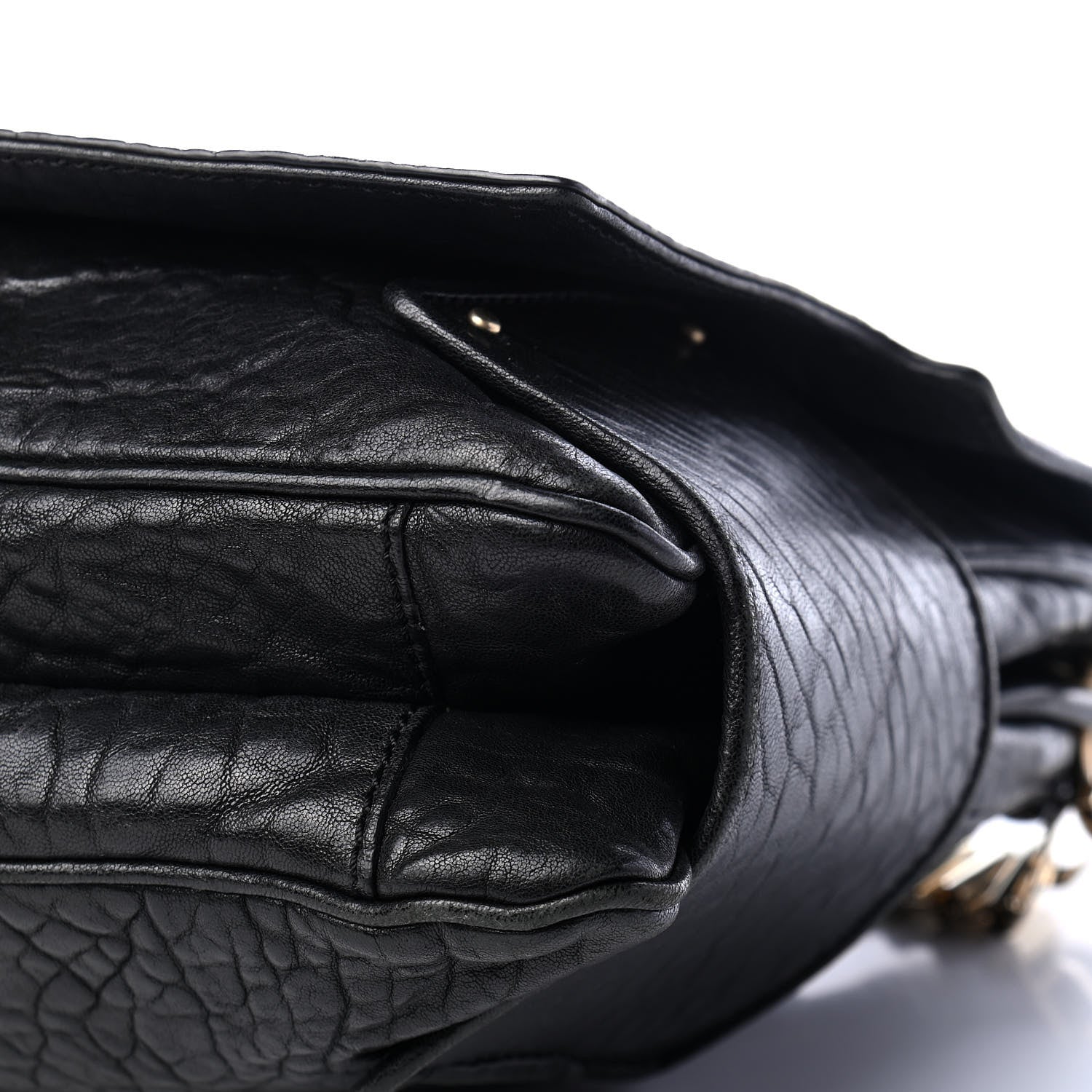 Givenchy Pebbled Lambskin Melancholia Shoulder Bag Black 9 of 9