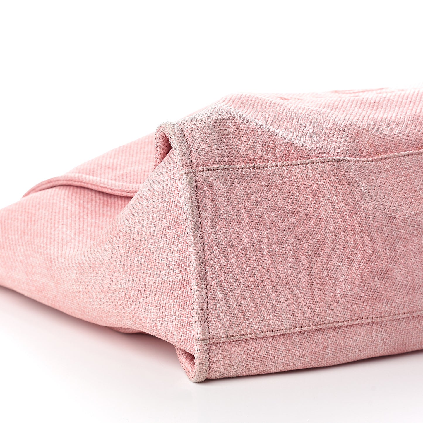 Woven Straw Raffia Extra Large Deauville Tote Pink