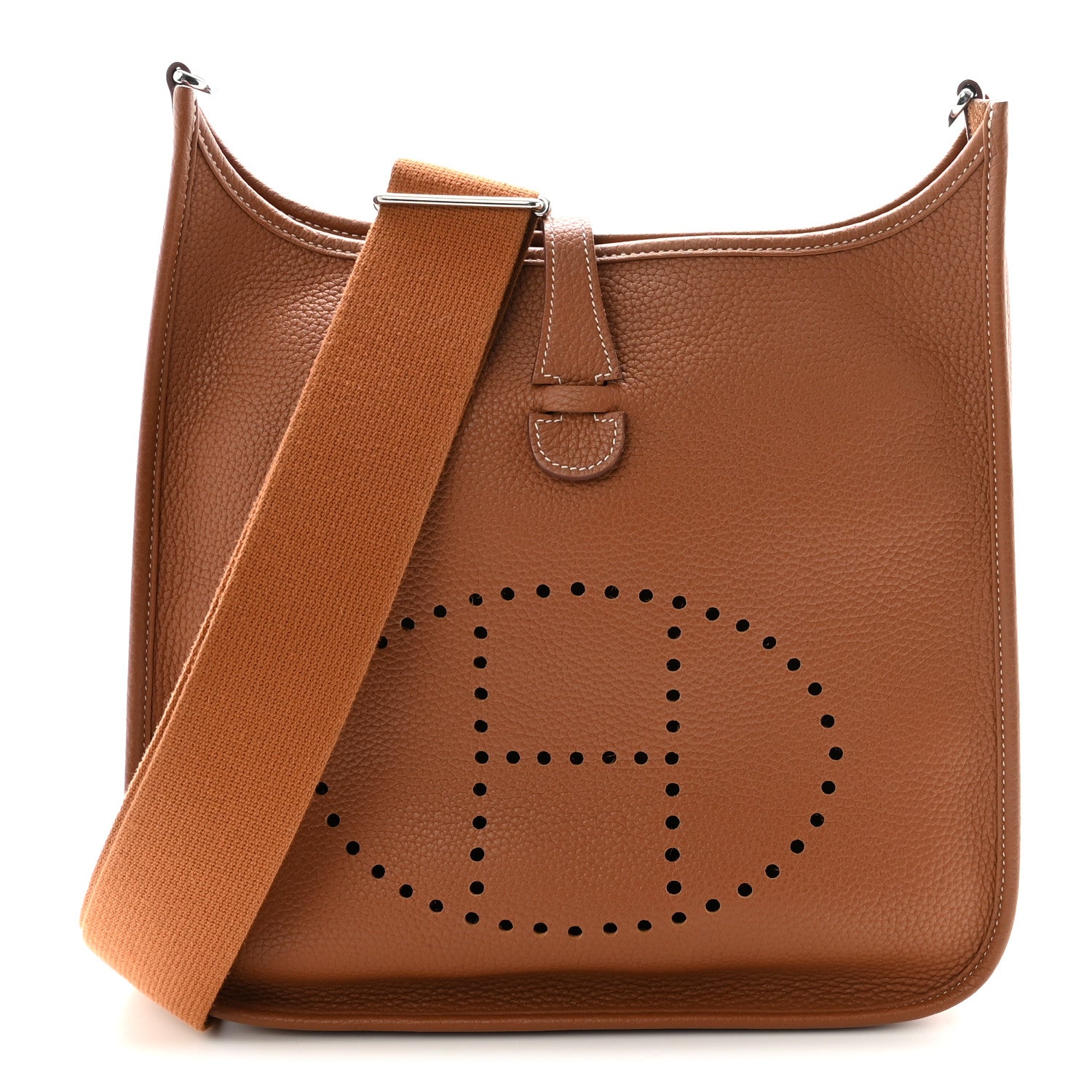 Hermes Taurillon Clemence Evelyne III PM Gold 1 of 10