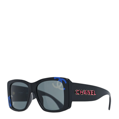 Chanel Acetate CC Sunglasses 71472A Black 1 of 8
