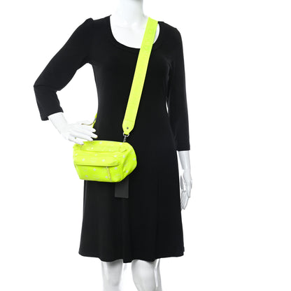 MCM Visetos Small Original Crossbody Bag Neon Yellow 3 of 10