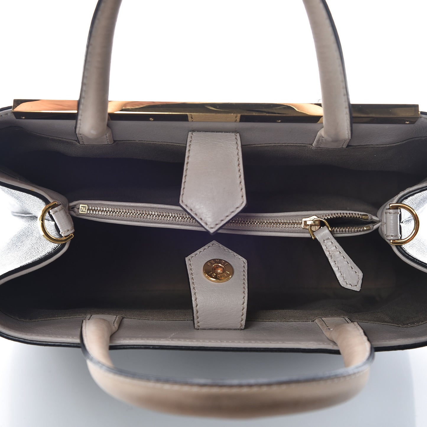 Vitello Elite Monster Petite 2Jours Tote Multicolor Black Grigio Polvere Multicolor