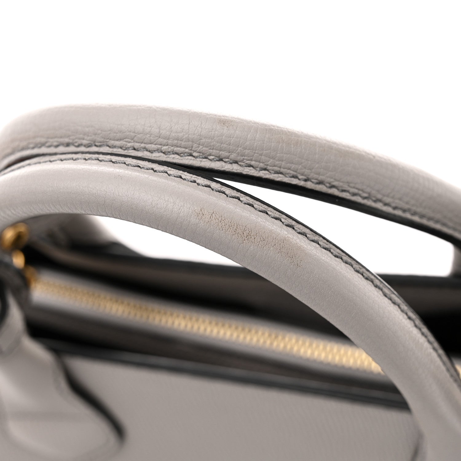 Burberry Derby Calfskin House Check Medium Banner Tote Pale Grey 12 of 12