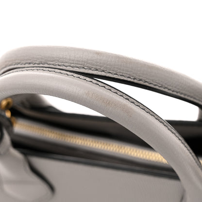 Burberry Derby Calfskin House Check Medium Banner Tote Pale Grey 12 of 12