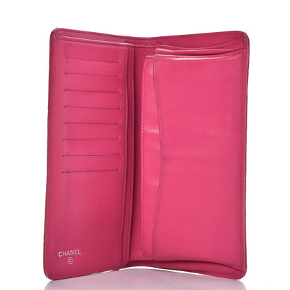 Chanel Iridescent Caviar Quilted Yen Wallet Pink 5 of 17