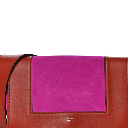 Celine Suede Calfskin Medium Frame Shoulder Bag Brick 7 of 14