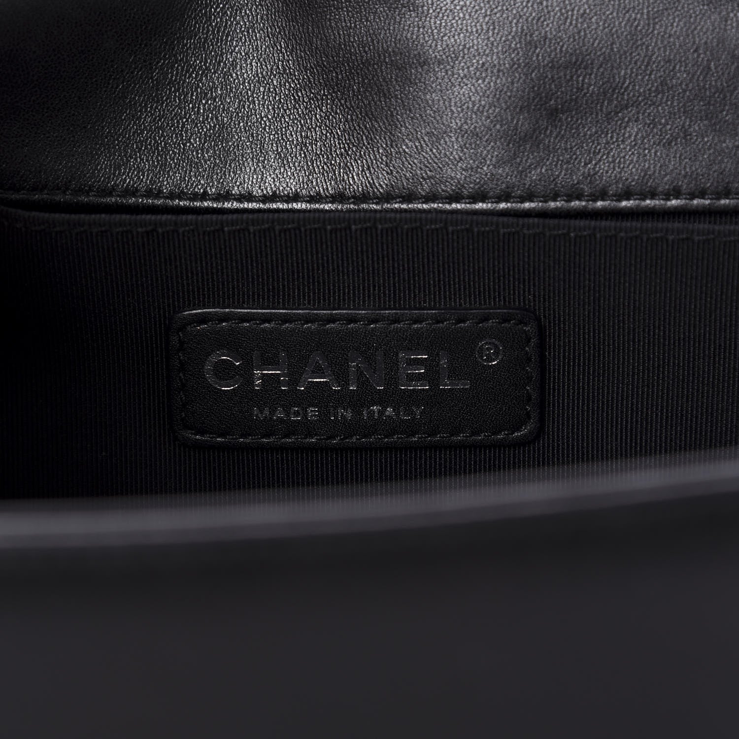 Chanel Lambskin Quilted Medium Boy Flap Black 9 of 12