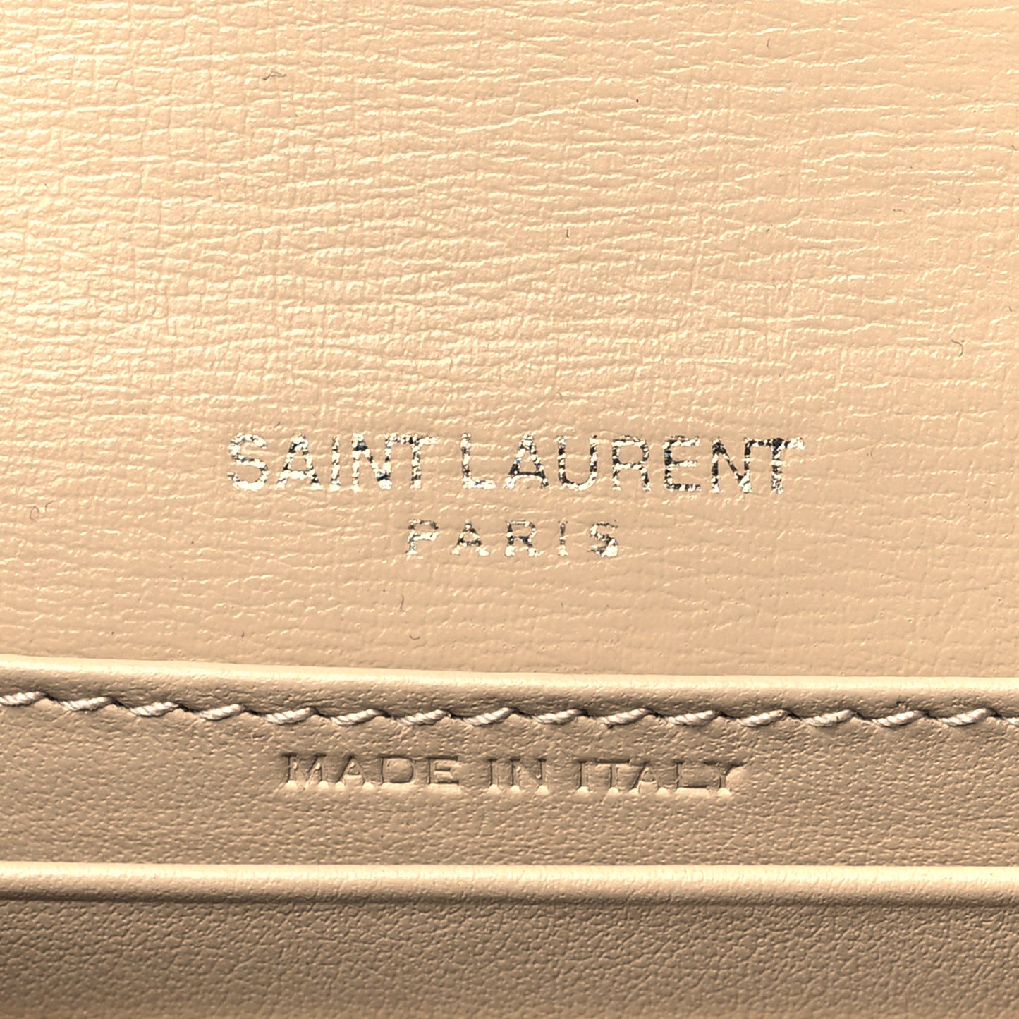 Calfskin Monogram Sunset Chain Wallet Nude Powder
