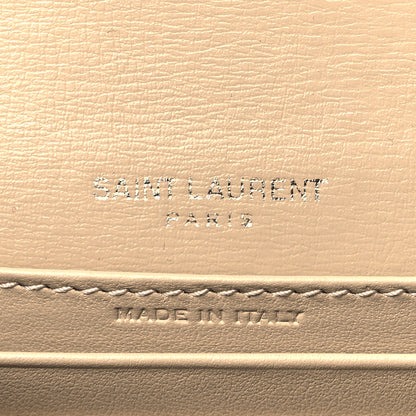 Saint Laurent Calfskin Monogram Sunset Chain Wallet Nude Powder 6 of 11
