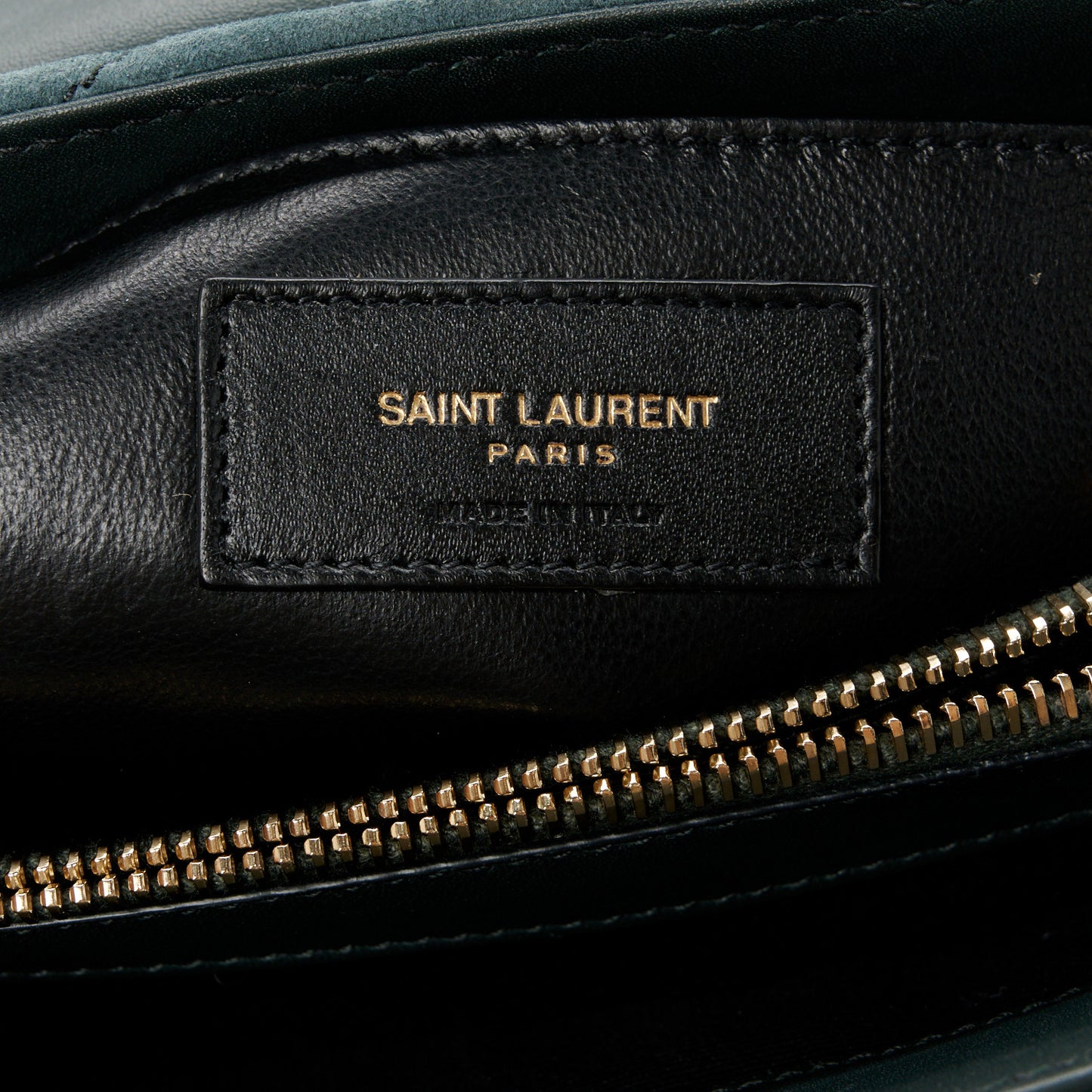 Suede Calfskin Y Quilted Monogram Small Loulou Chain Satchel Algae