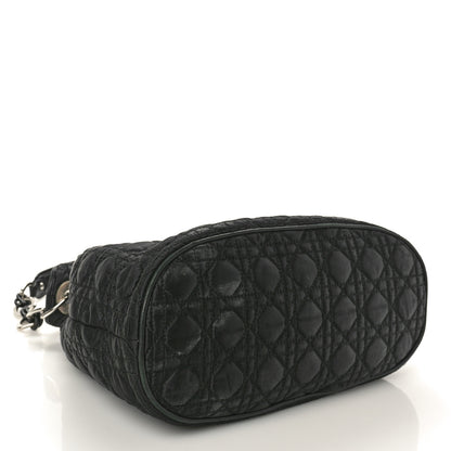 Christian Dior Nylon Cannage Charming Lock Tote Black 4 of 10