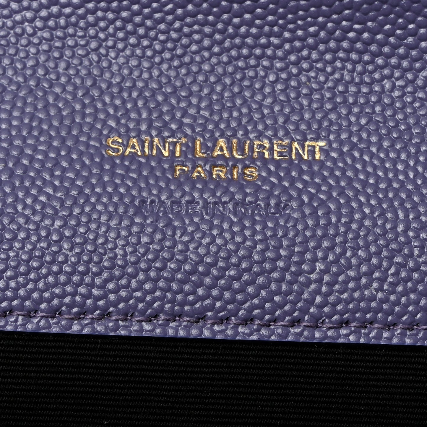 Grain De Poudre Textured Mixed Matelasse Triquilt Monogram Clutch Dark Wisteria
