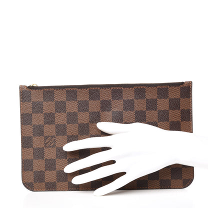 Louis Vuitton Damier Ebene Neverfull MM GM Pochette 2 of 7