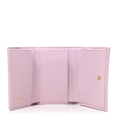 Chanel Goatskin Quilted Chanel 19 Flap Wallet Pink 4 of 5