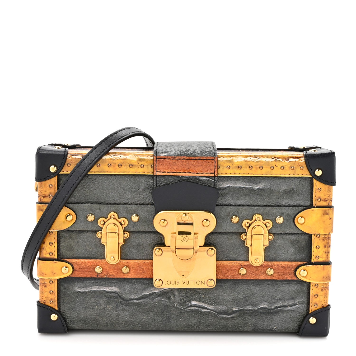 Louis Vuitton Calfskin Transformed Monogram Petite Malle 1 of 10