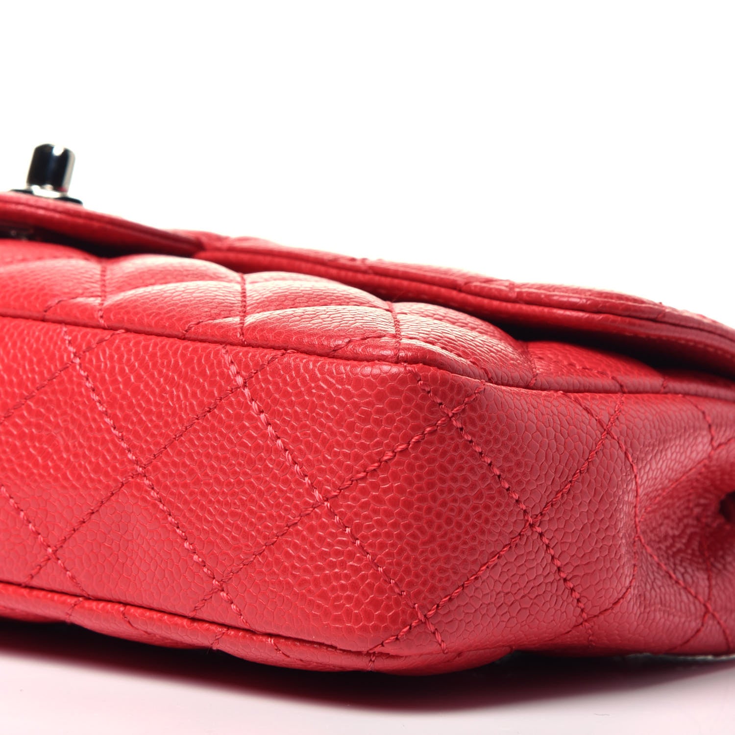 Chanel Caviar Quilted East West Flap Red 9 of 9