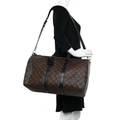 Louis Vuitton Monogram Macassar Keepall Bandouliere 45 2 of 10
