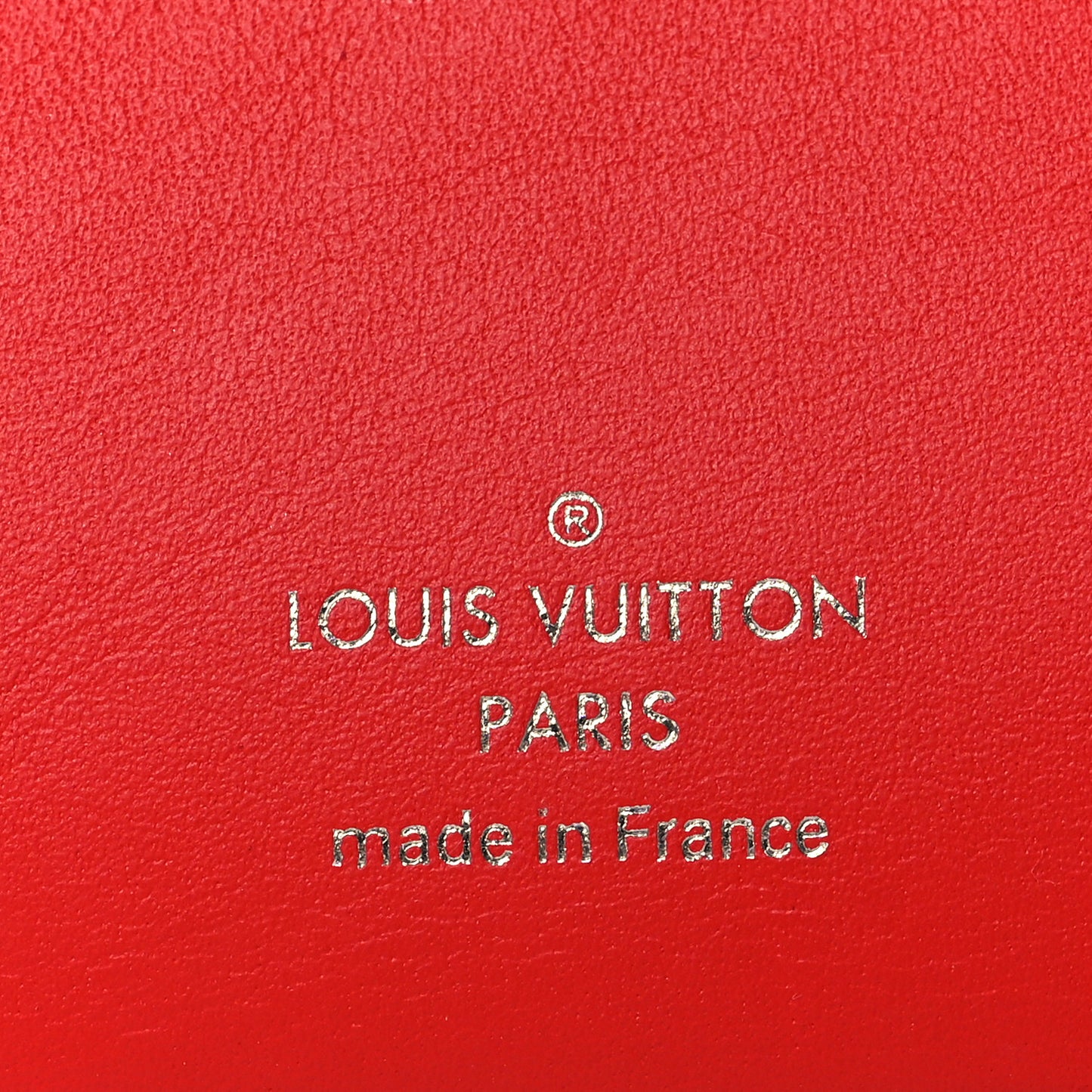 Monogram Elizabeth Pencil Pouch Red