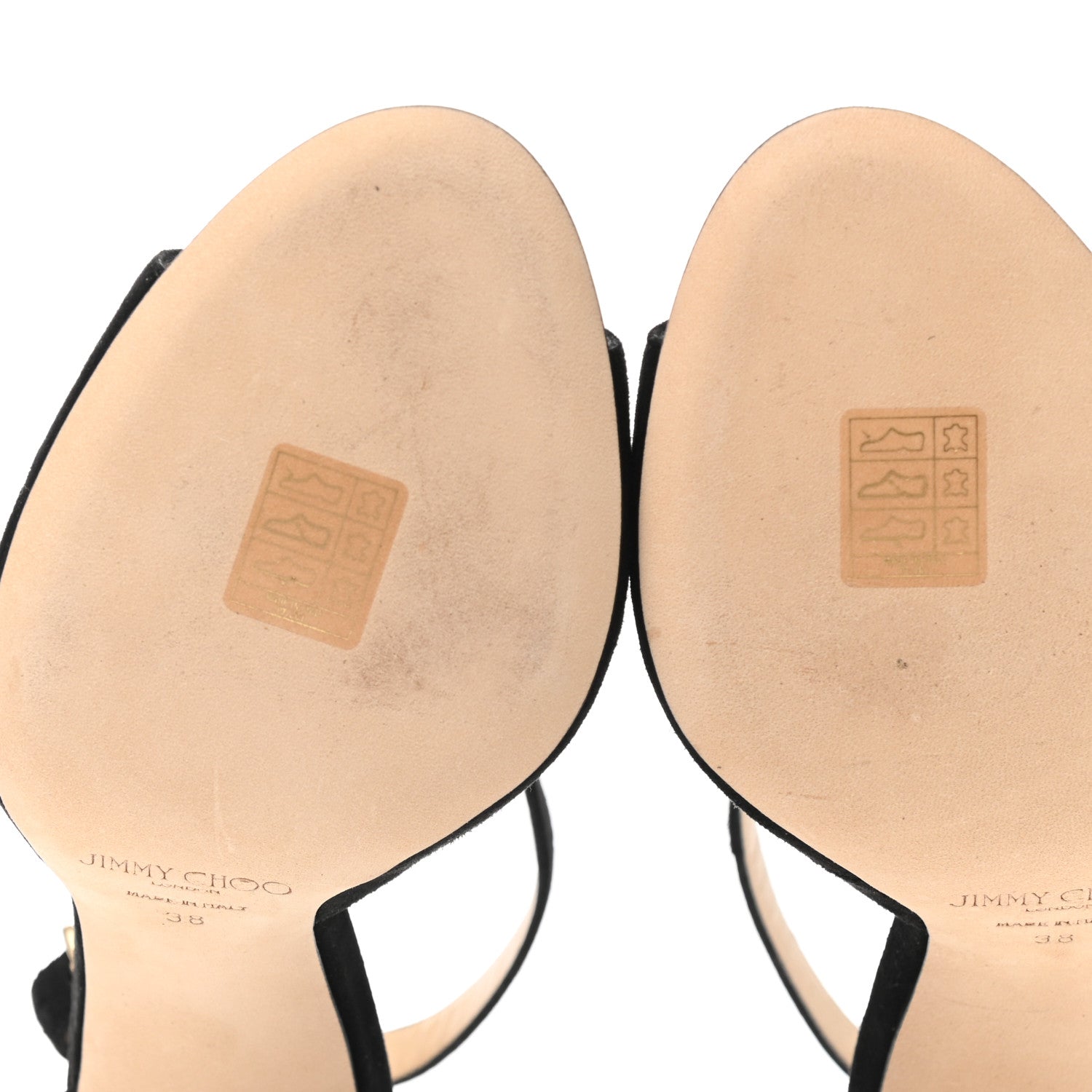 Jimmy Choo Suede Emily 100 Sandal 38 Black 8 of 9