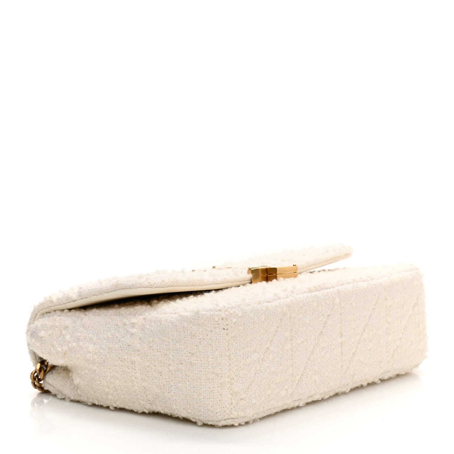 Saint Laurent Boucle Tweed Monogram Medium Jamie White 4 of 10