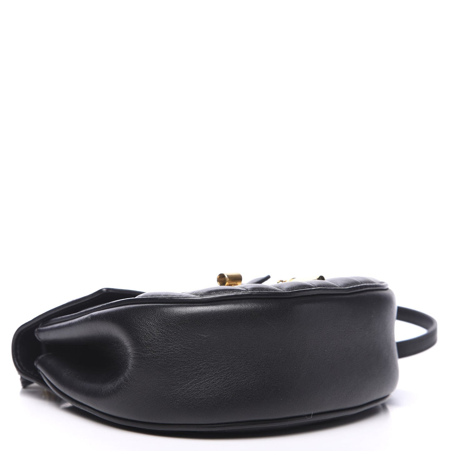 Calfskin Quilted Nano Drew Bijou Shoulder Bag Black