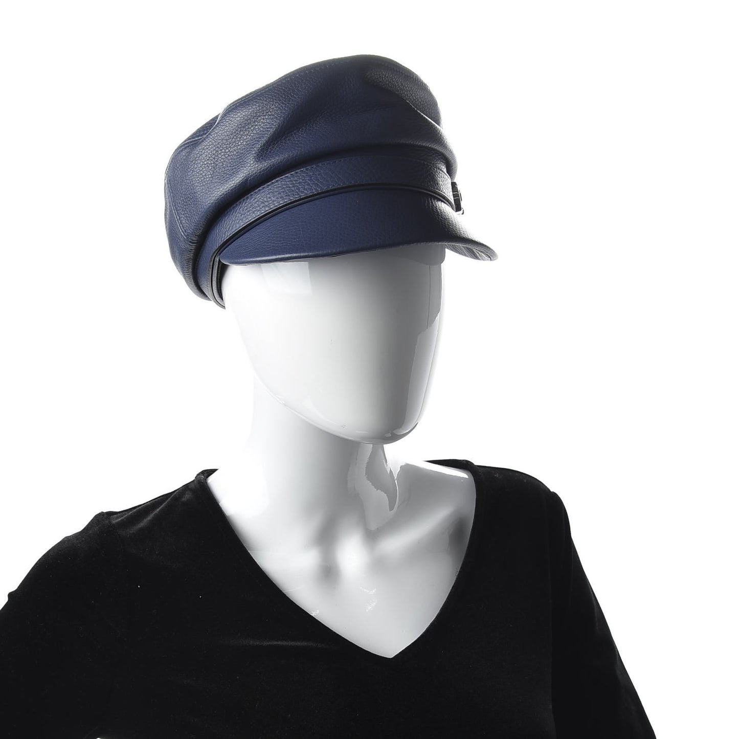 Calfskin Cellarius Hat M Washed Indigo