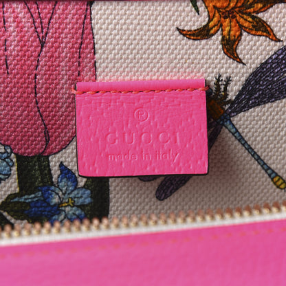Gucci Canvas Medium Flora Tote Fuchsia 8 of 8