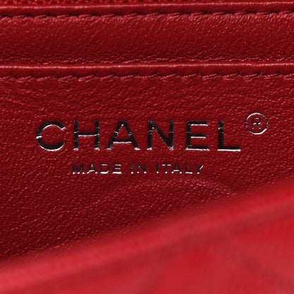 Chanel Caviar Quilted Mini Rectangular Flap Dark Red 6 of 11