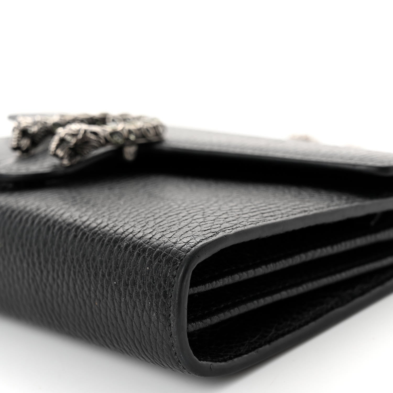 Gucci Calfskin Mini Dionysus Chain Wallet Black 10 of 11