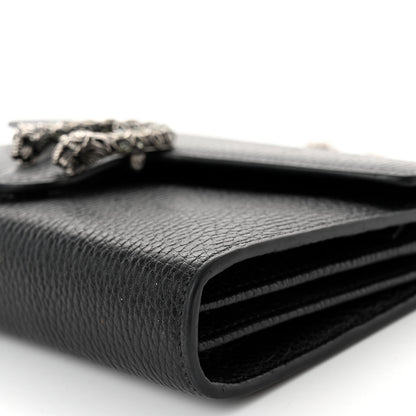 Gucci Calfskin Mini Dionysus Chain Wallet Black 10 of 11
