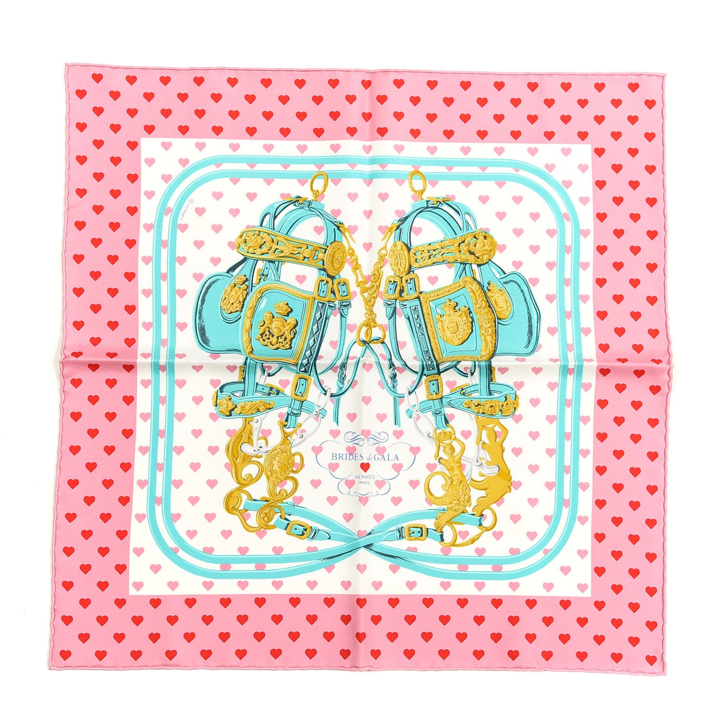 Silk Brides De Gala Love Pocket Square Rose Buvard Rouge Turquoise