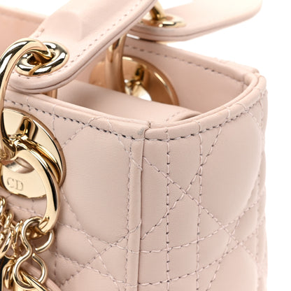 Christian Dior Lambskin Cannage Small My ABCDior Lady Dior Light Pink 14 of 15