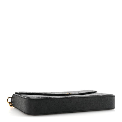 Louis Vuitton Empreinte Pochette Felicie Chain Wallet Black 4 of 10