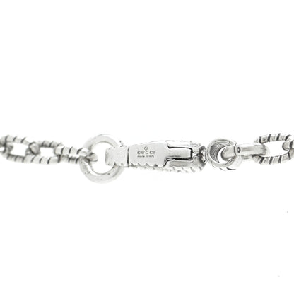 Gucci Sterling Silver Small Textured Interlocking G Pendant Necklace 12 of 14