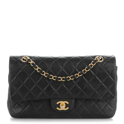 Chanel Lambskin Quilted Medium Double Flap Navy 1 of 7