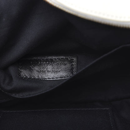 Saint Laurent Grain De Poudre Monogram Belt Bag Blanc Vintage 7 of 12
