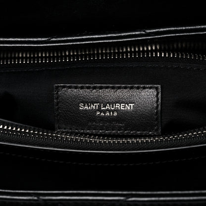 Saint Laurent Calfskin Y Quilted Monogram Medium Loulou Chain Satchel Black 7 of 16