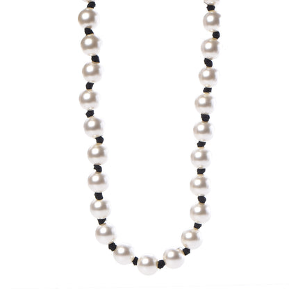 Chanel Pearl Long CC Necklace Gold 1 of 11