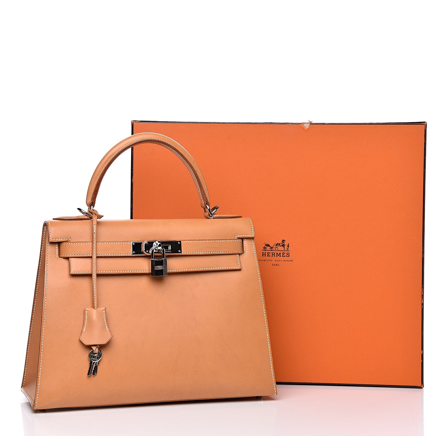 Hermes Vache Natural Kelly Sellier 28 35 of 35