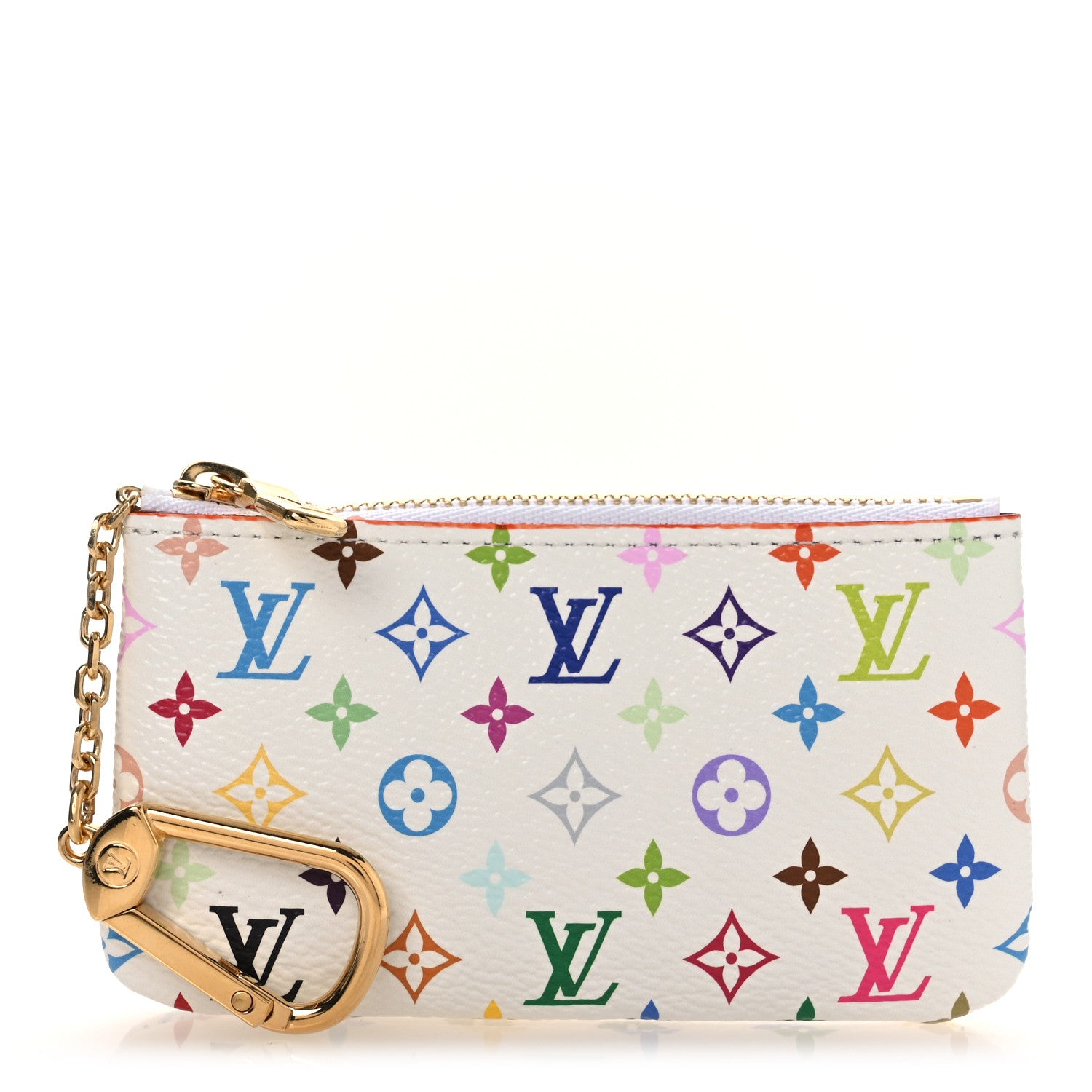 Louis Vuitton LV X TM Monogram Multicolor Key Pouch White 1820484