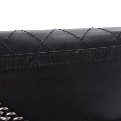 Chanel Calfskin Stitched Small Highlander Messenger Black 9 of 15