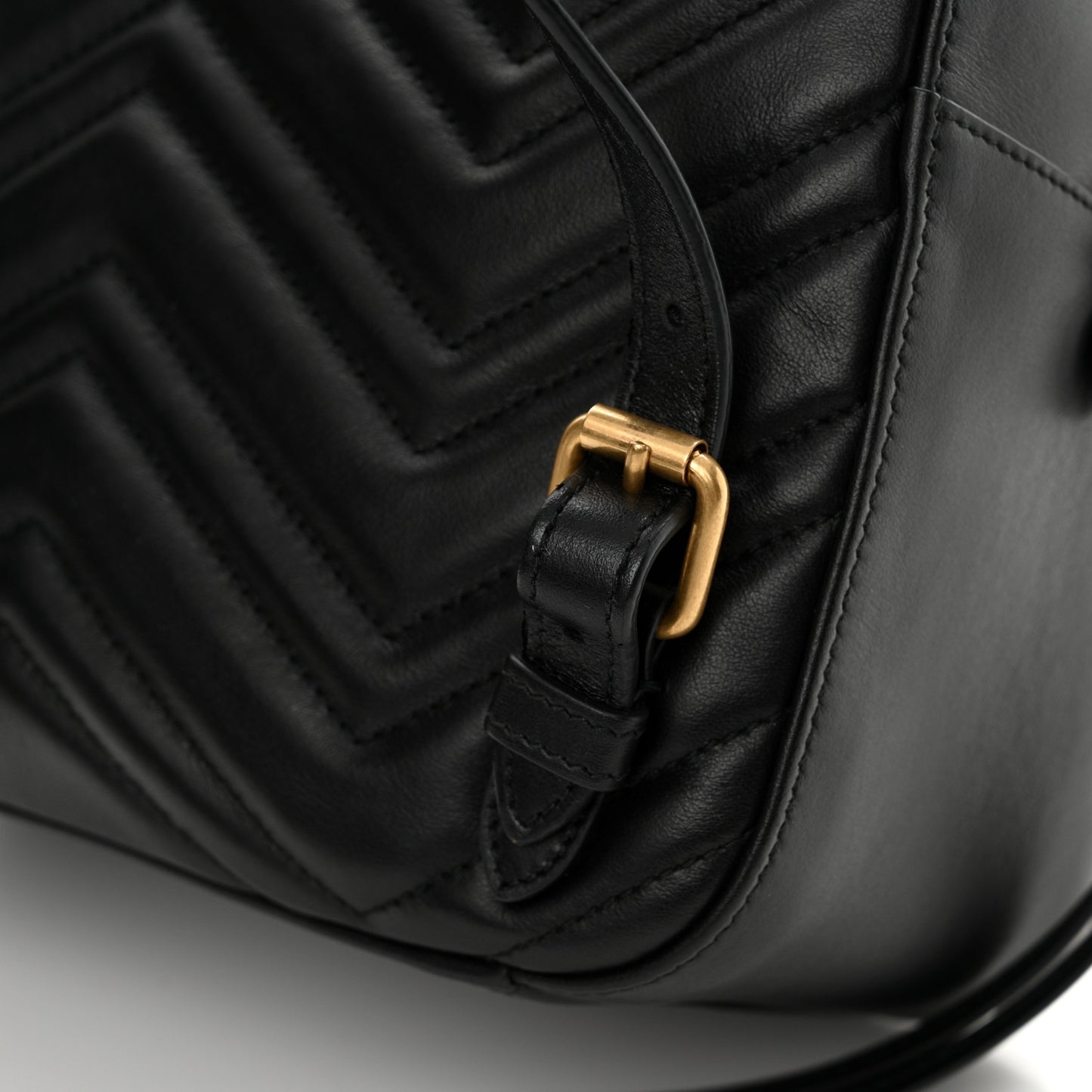 Calfskin Matelasse GG Marmont Dome Backpack Black