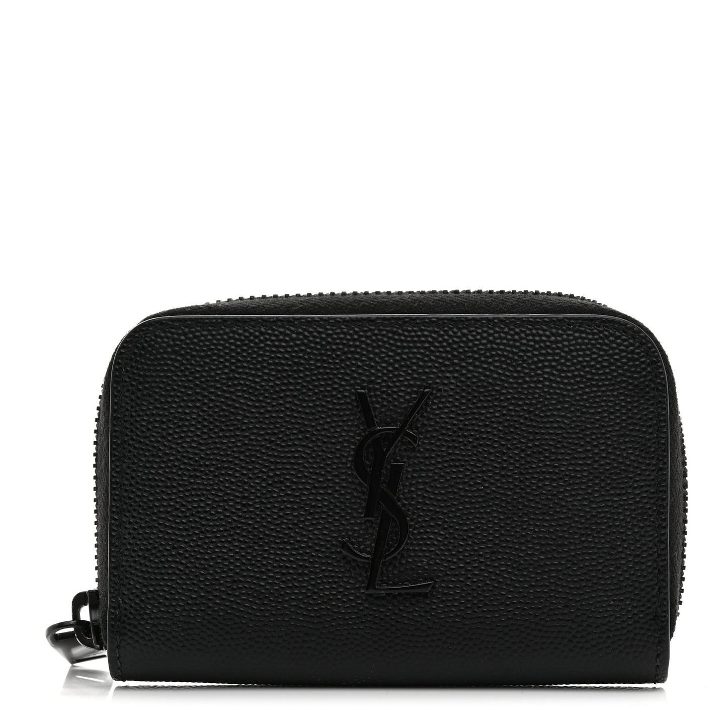 Grain De Poudre Monogram Zip Coin Purse Black