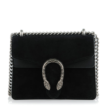 Gucci Suede Mini Dionysus Shoulder Bag Black 1 of 7