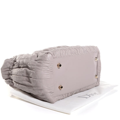 Christian Dior Gaufre Lambskin Cannage Delices Tote Grey 4 of 7