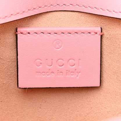 Gucci Calfskin Matelasse Super Mini GG Marmont Shoulder Bag Wild Rose 7 of 11